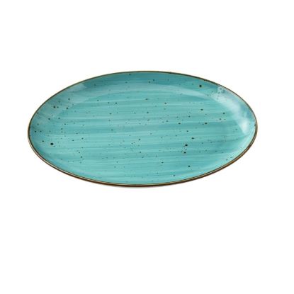Picture of LY-2114TQ Lyon-Turquoise 14″ X 10″ X 1 1/4″ Coupe Platter Turquoise