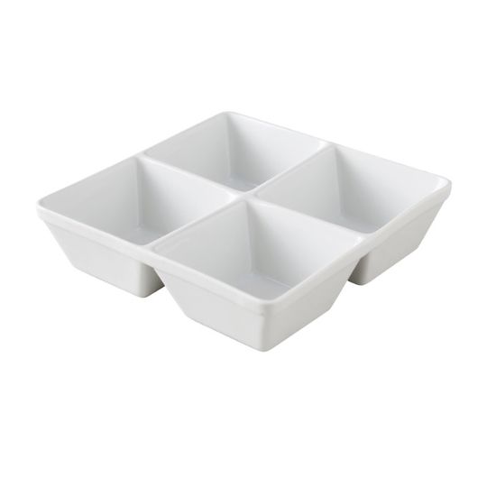 Picture of ML-814 Main Land 7″ Four Divided Square Bowl 6 oz Each