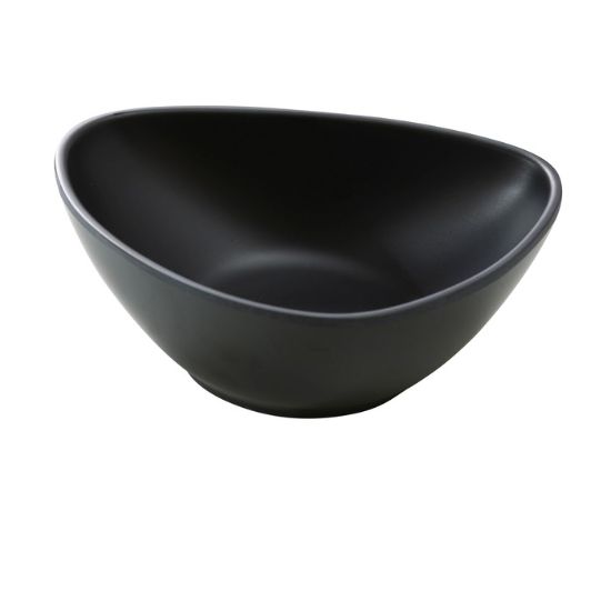 Picture of MO-206BK Moderne 6″ X 4 1/2″ X 2″ Deep Triangle Plate Black