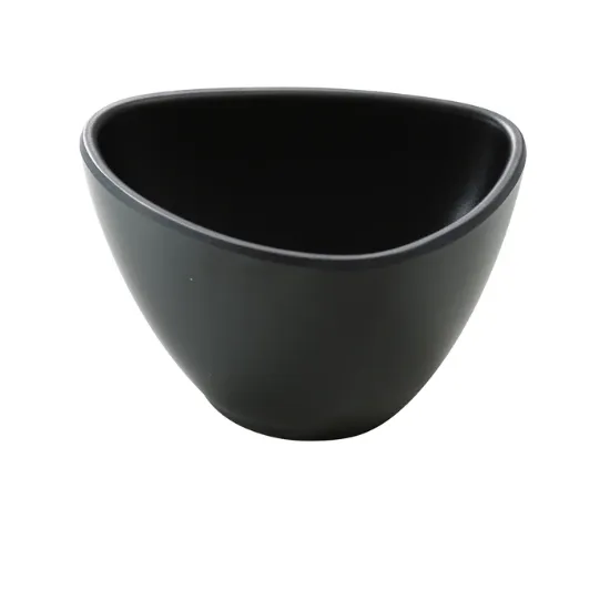 Picture of MO-304BK Moderne 4″ X 3″ X 2 1/4″ Triangle Bowl Black