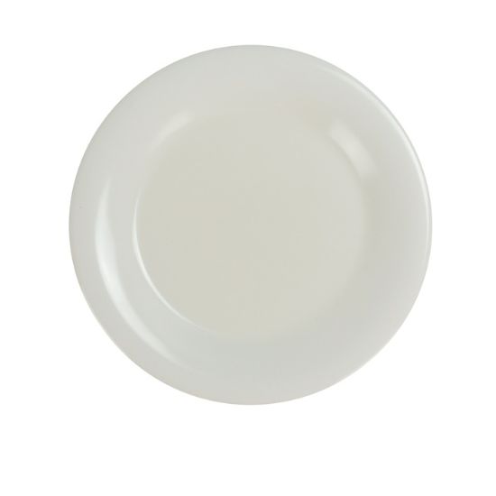 Picture of MS-010IV Milestone 10 1/2″ Wide Rim Round Plate Ivory