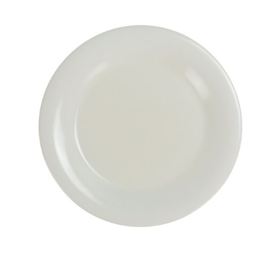 Picture of MS-010IV Milestone 10 1/2″ Wide Rim Round Plate Ivory