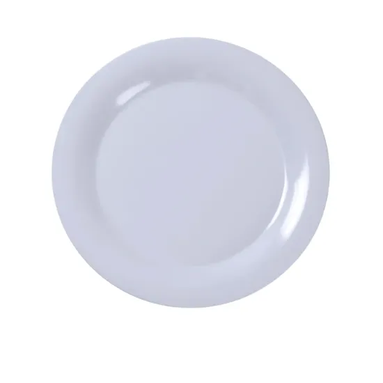 Picture of MS-010WT Milestone 10 1/2″ Wide Rim Round Plate White