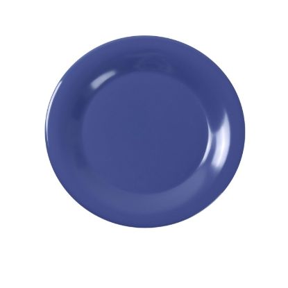 Picture of MS-012BU Milestone 12″ Wide Rim Round Plate Blue