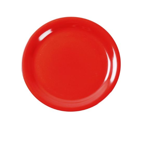 Picture of MS-106RD Milestone 6 1/2″ Narrow Rim Round Plate Orange Red