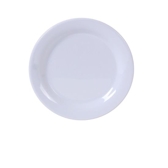 Picture of MS-106WT Milestone 6 1/2″ Narrow Rim Round Plate White