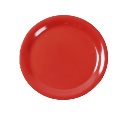 Picture of MS-107RD Milestone 7 1/2″ Narrow Rim Round Plate Orange Red