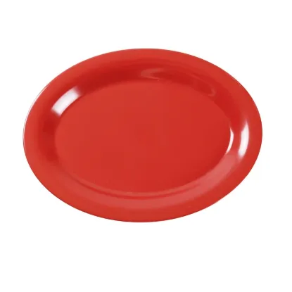 Picture of MS-213RD Milestone 13 1/2″ X 10 1/2″ Oval Platter Orange Red