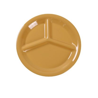 Picture of MS-710YL Milestone 10″ 3-Compartment Plate Yellow