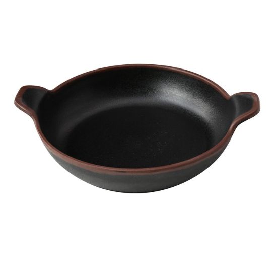 Picture of NA-509BK Nature Art 9″ X 7 1/2″ X 1 3/4″ Bowl With Handle 24 oz