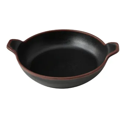 Picture of NA-509BK Nature Art 9″ X 7 1/2″ X 1 3/4″ Bowl With Handle 24 oz
