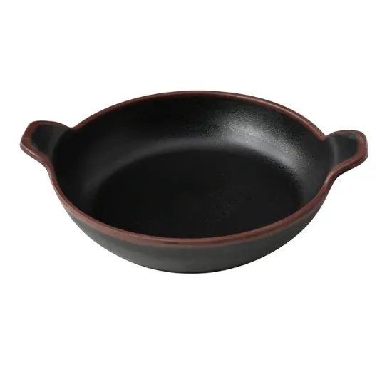 Picture of NA-509BK Nature Art 9″ X 7 1/2″ X 1 3/4″ Bowl With Handle 24 oz