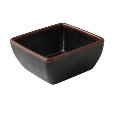 Picture of NA-5004BK Nature Art 3 1/2″ X 1 1/2″ Square Sauce Dish 5 oz