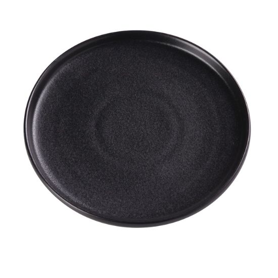 Picture of NB-108 Noble Black 8-1/4″ X 1″ Round Plate With Upright Rim