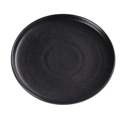 Picture of NB-108 Noble Black 8-1/4″ X 1″ Round Plate With Upright Rim