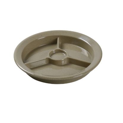 Picture of NC-511S Compartment Collection 9 1/2″ 3-Compartment Plate W/Cup Holder Sand