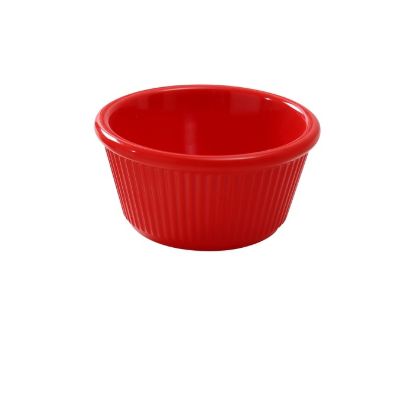 Picture of NC-532RD Accessories (Melamine) 3 3/8″ X 1 3/4″H, 5 oz Fluted Ramekin Red