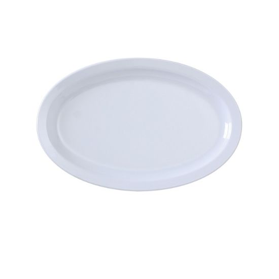 Picture of NS-512W Nessico 12″ X 6 3/4″ Oval Platter W/Narrow Rim White