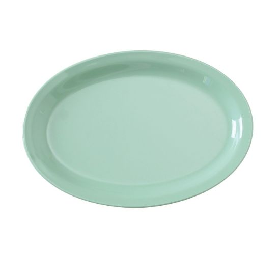 Picture of NS-516G Nessico 15 1/2″ X 10 3/4″ Oval Platter W/Narrow Rim Green