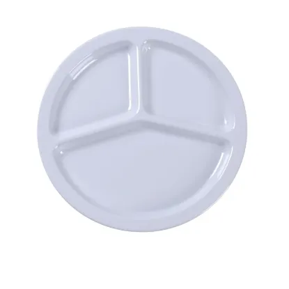 Picture of NS-702W Nessico 10″ 3-Compartment Plate White
