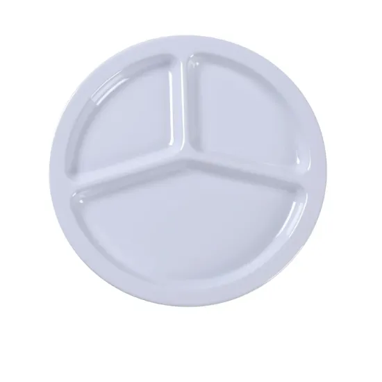 Picture of NS-702W Nessico 10″ 3-Compartment Plate White