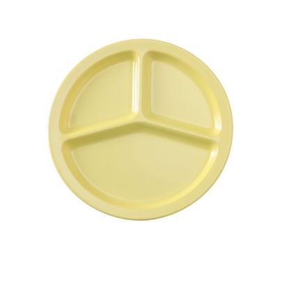 Picture of NS-702Y Nessico 10″ 3-Compartment Plate Yellow