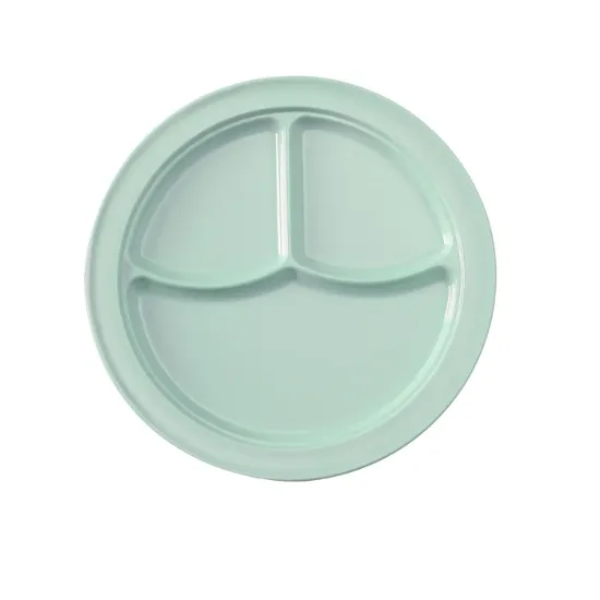 Picture of NS-703G Nessico 10 3/16″ 3-Compartment Plate Green