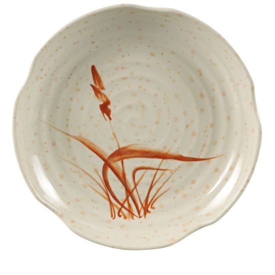 Picture of OR-1806 Orchis 6″ Lotus Shape Plate Gold Orchis