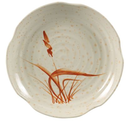 Picture of OR-1807 Orchis 7 1/4″ Lotus Shape Plates Gold Orchis