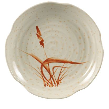 Picture of OR-1807 Orchis 7 1/4″ Lotus Shape Plates Gold Orchis