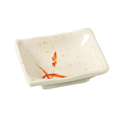 Picture of OR-2404 Orchis 4″ Square Sauce Dish Gold Orchis 3.5 oz