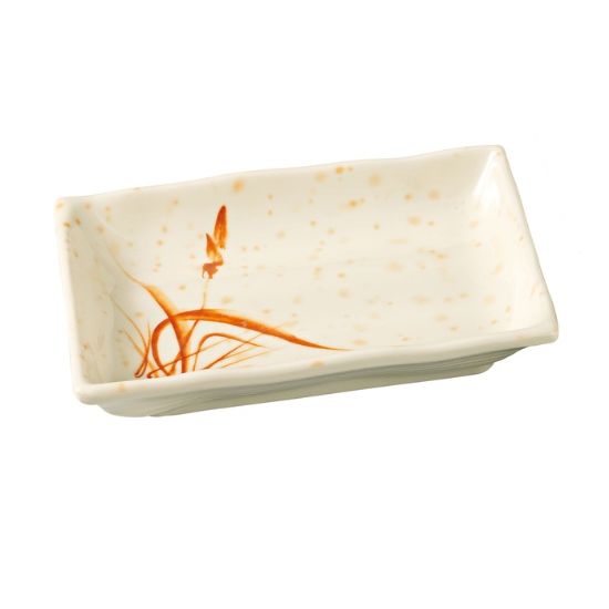 Picture of OR-2406 Orchis 6″ X 4 1/2″ Rectangular Plate Gold Orchis