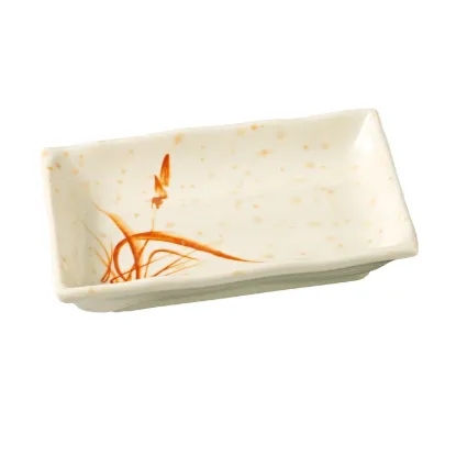 Picture of OR-2406 Orchis 6″ X 4 1/2″ Rectangular Plate Gold Orchis