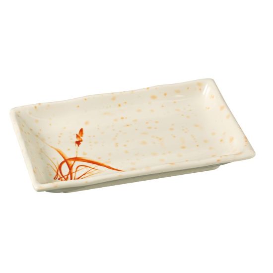 Picture of OR-2408 Orchis 8″ X 5 1/2″ Rectangular Plate Gold Orchis