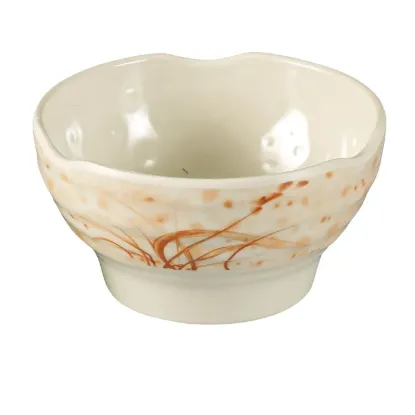 Picture of OR-3706 Orchis 5 1/2″ Rice Bowl Gold Orchis 14 oz