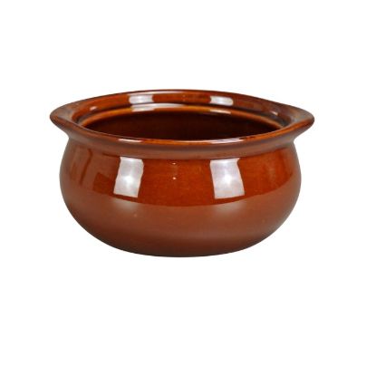 Picture of OS-12-B Accessories 4 1/4″X2 1/4″ Onion Soup Crock Brown 12 oz