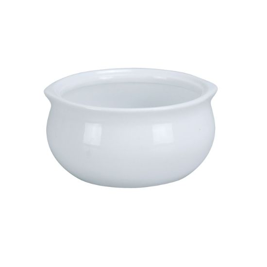 Picture of OS-12-P Accessories 4 1/4″X2 1/4″ Onion Soup Crock Super White 12 oz