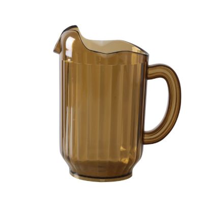 Picture of PC-060A Pitcher 3 Spout Plastic Pitcher Amber 60 oz