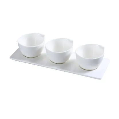 Picture of PS-722 Piscataway Three 3″ Cup With 10 1/2″ X 3 1/2″ Tray 4 oz Each