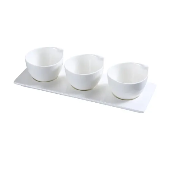 Picture of PS-722 Piscataway Three 3″ Cup With 10 1/2″ X 3 1/2″ Tray 4 oz Each