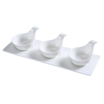 Picture of PS-723 Piscataway Three 3 1/4″ Spoon With 13 1/2″ X 4 1/2″ Tray 4 oz Each