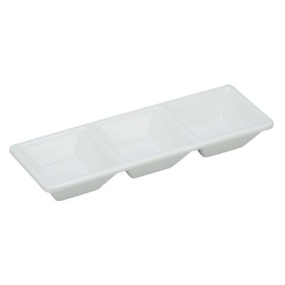Picture of RM-064 Rome 7 1/2″ X 2 1/2″ 3-Compartment Dessert Dish 1 oz Each