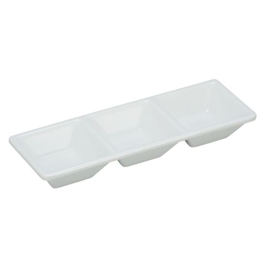 Picture of RM-064 Rome 7 1/2″ X 2 1/2″ 3-Compartment Dessert Dish 1 oz Each