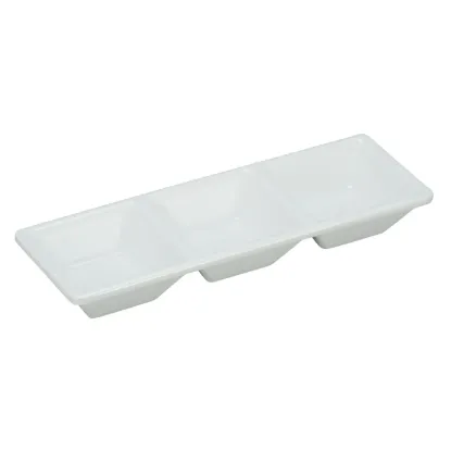 Picture of RM-064 Rome 7 1/2″ X 2 1/2″ 3-Compartment Dessert Dish 1 oz Each