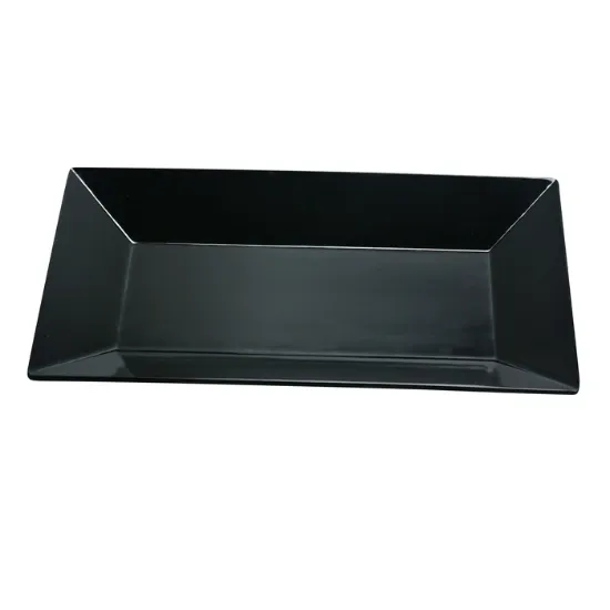Picture of RM-212BK Rome 12″ X 7 1/2″ Rectangular Plate Black