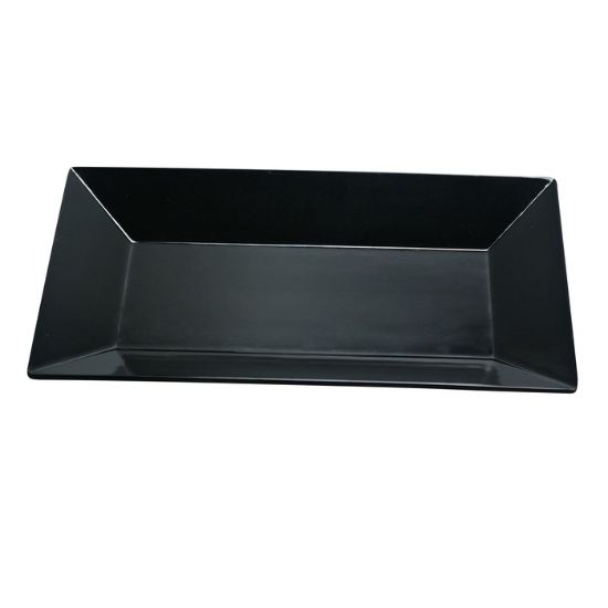 Picture of RM-214BK Rome 14″ X 8″ Rectangular Plate Black