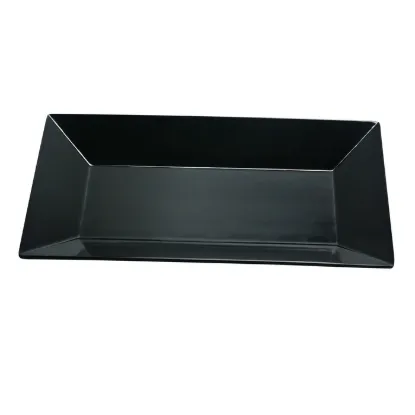 Picture of RM-216BK Rome 16″ X 9 1/2″ Rectangular Plate Black