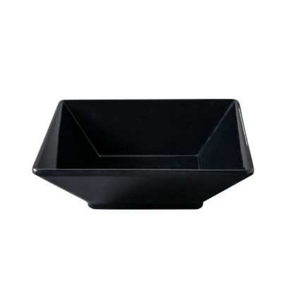 Picture of RM-306BK Rome 6″ X 1 3/4″H Deep Square Plate 14 oz Black
