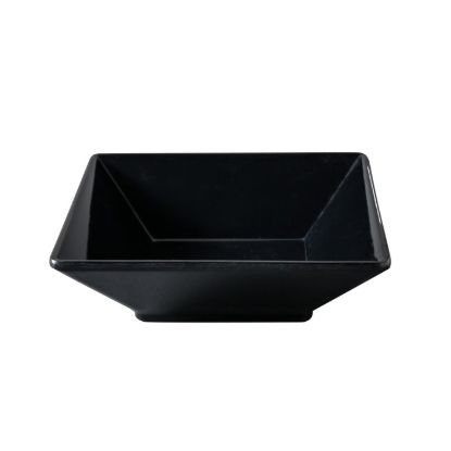 Picture of RM-307BK Rome 7″ X 2″H Deep Square Plate 22 oz Black