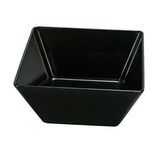 Picture of RM-405BK Rome 5″ X 2 3/4″H Square Bowl 18 oz Black